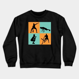 Athlete Working Out Crewneck Sweatshirt